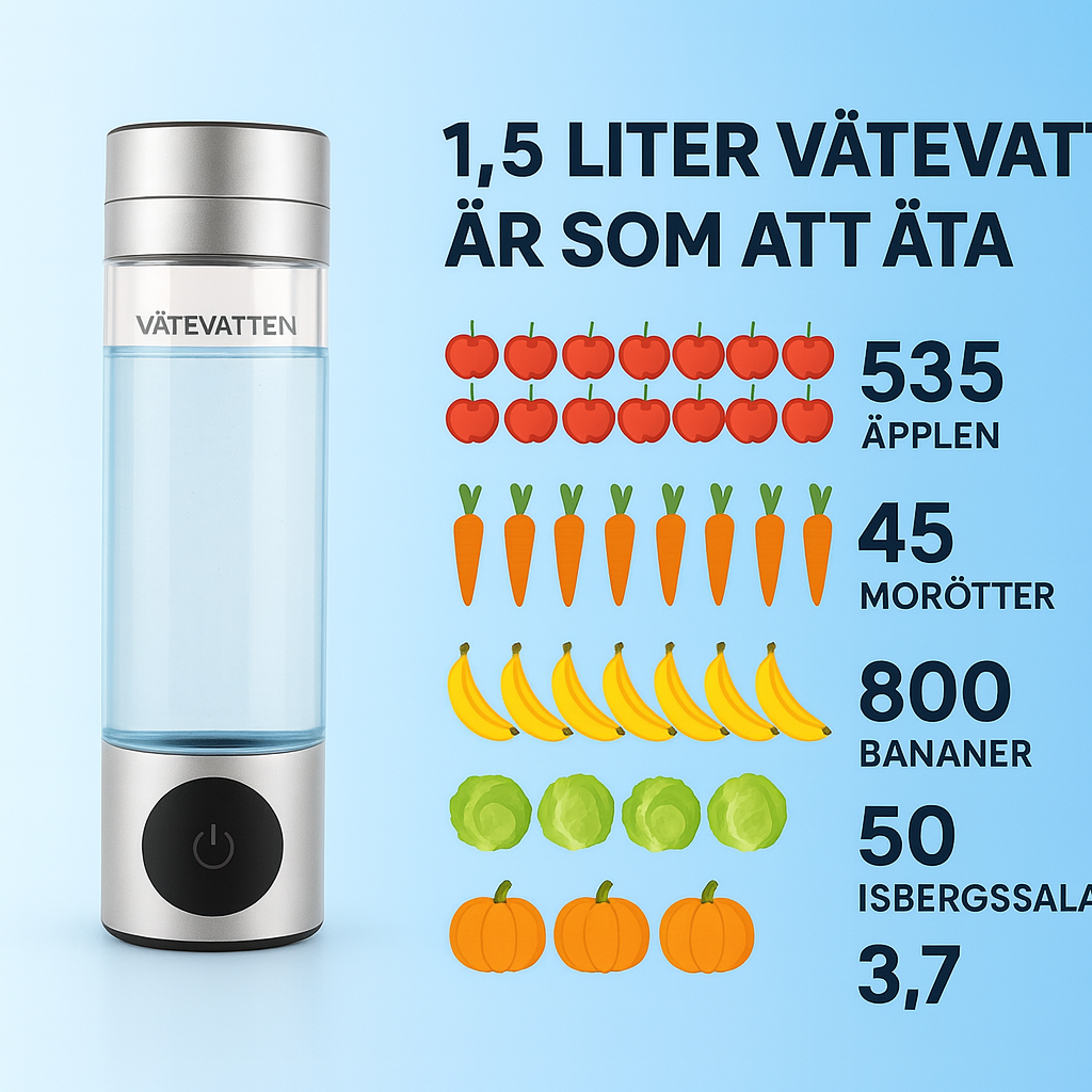 Hydrogen Vattenflaska Vätevatten