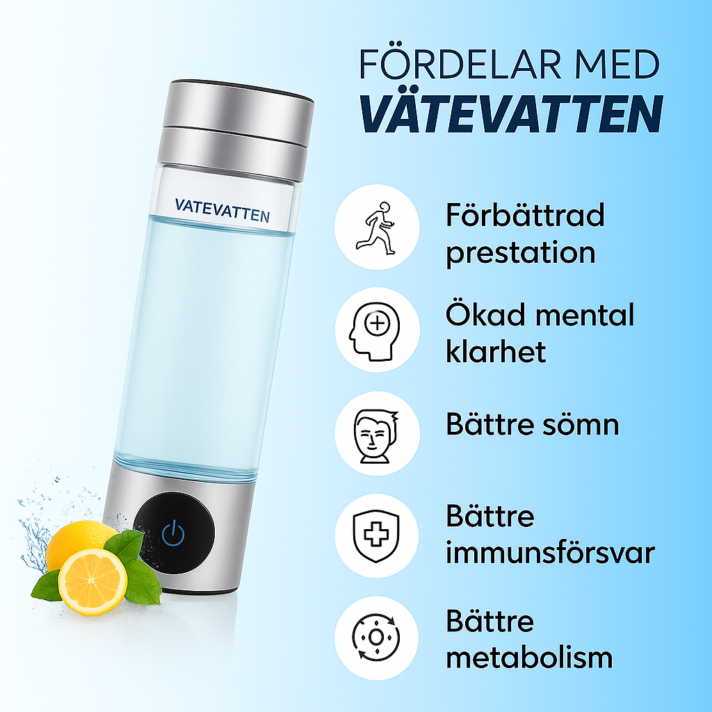 Hydrogen Vattenflaska Vätevatten